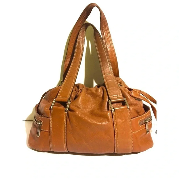 Michael kors brown distressed leather satchel handbag - Picture 2 of 9